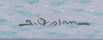 JOHAN OSSIAN ANDERSSON, olja på duk, sign.
