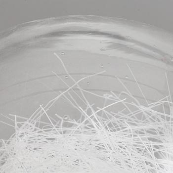 EVA ENGLUND, a glass sculpture, signed and dated 1973.