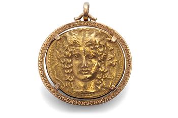 213. PENDANT GOLD COIN.