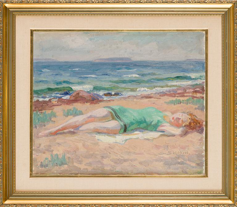 Santeri Salokivi, Sunbathing on the Beach.