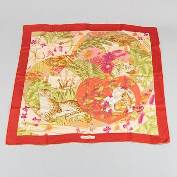 Salvatore Ferragamo, a silk scarf.