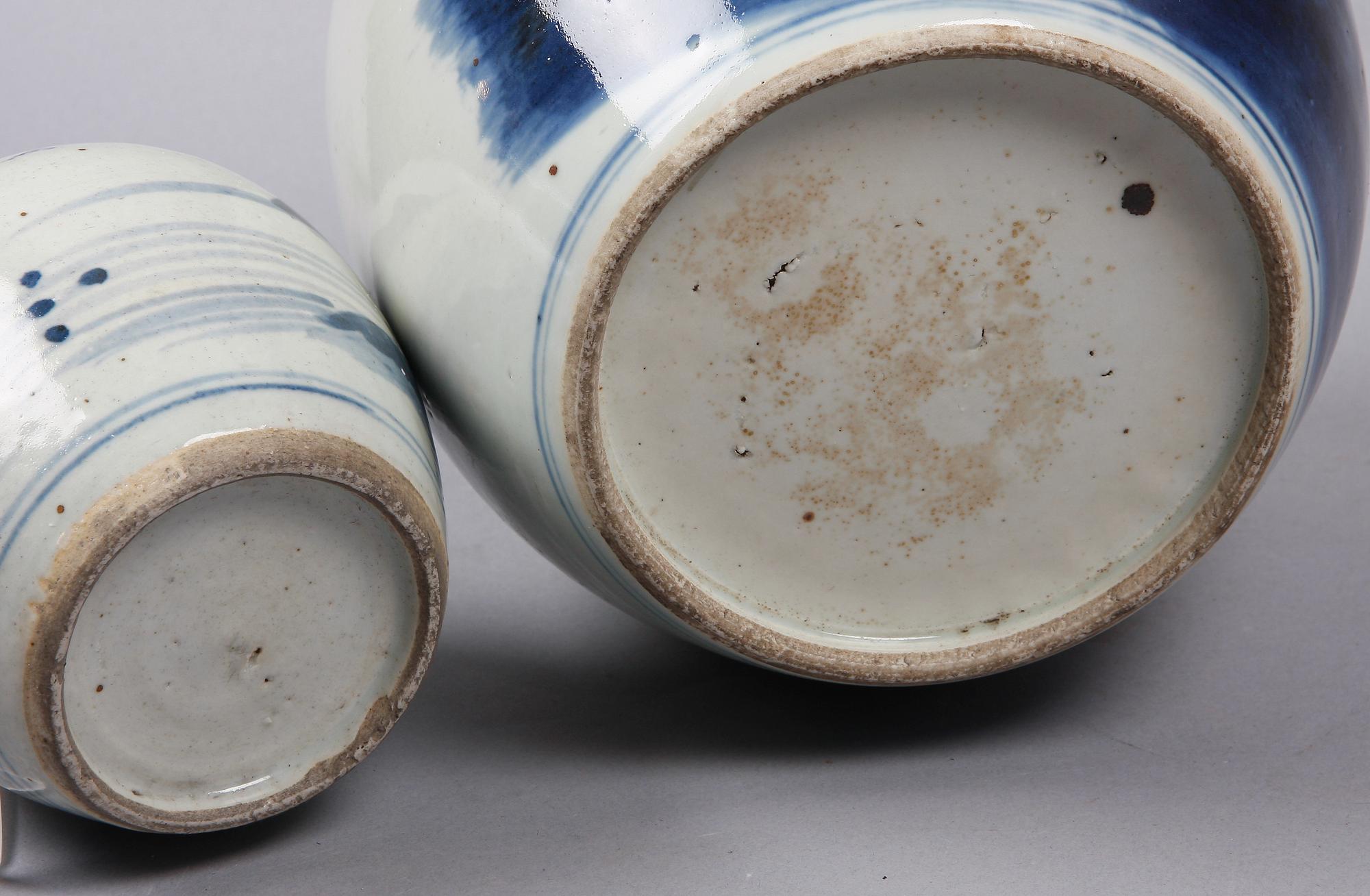 BOJANER, 2 st, porslin, Kina, 1900-tal.