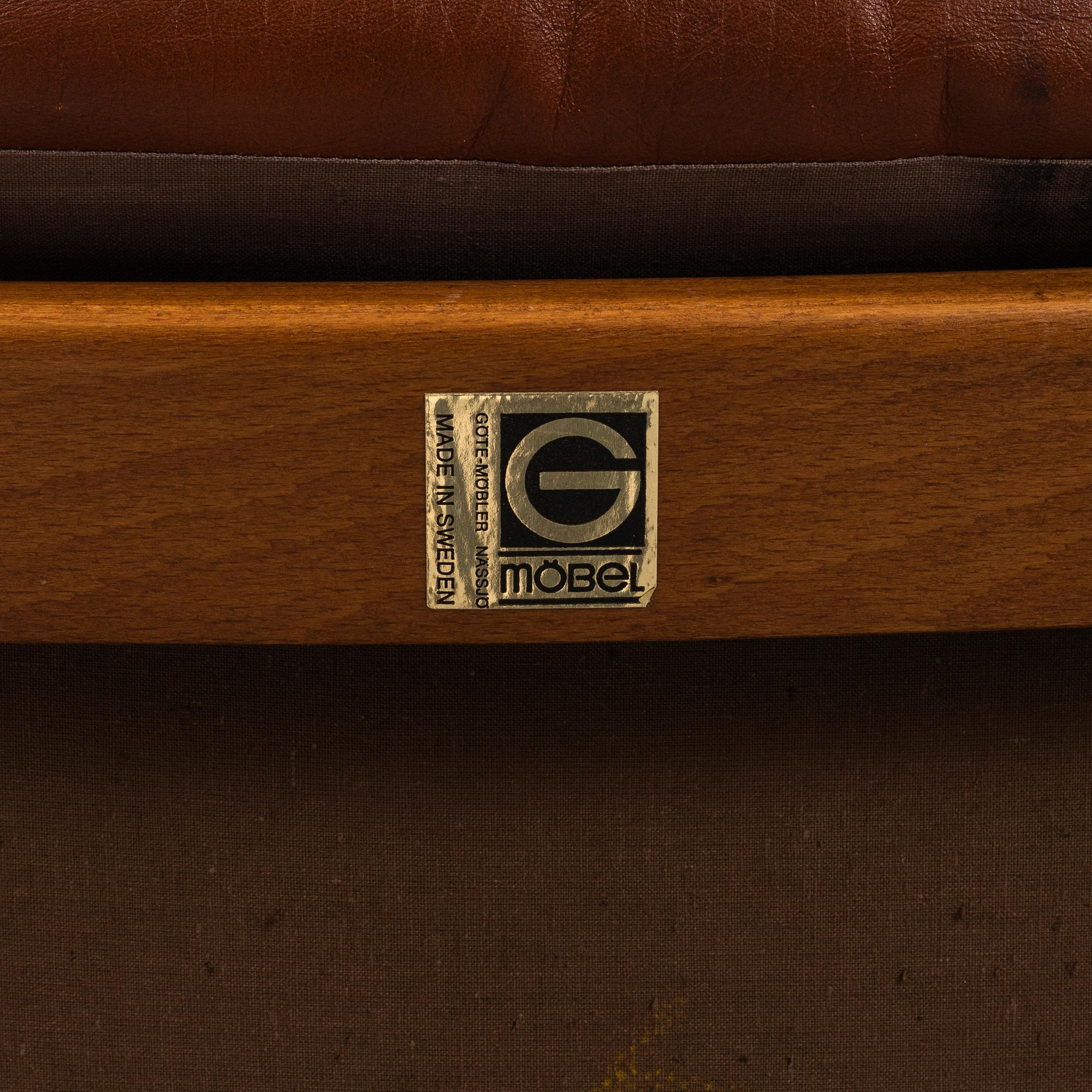 Fåtölj, Göte Möbler, Nässjö, 1970-tal.