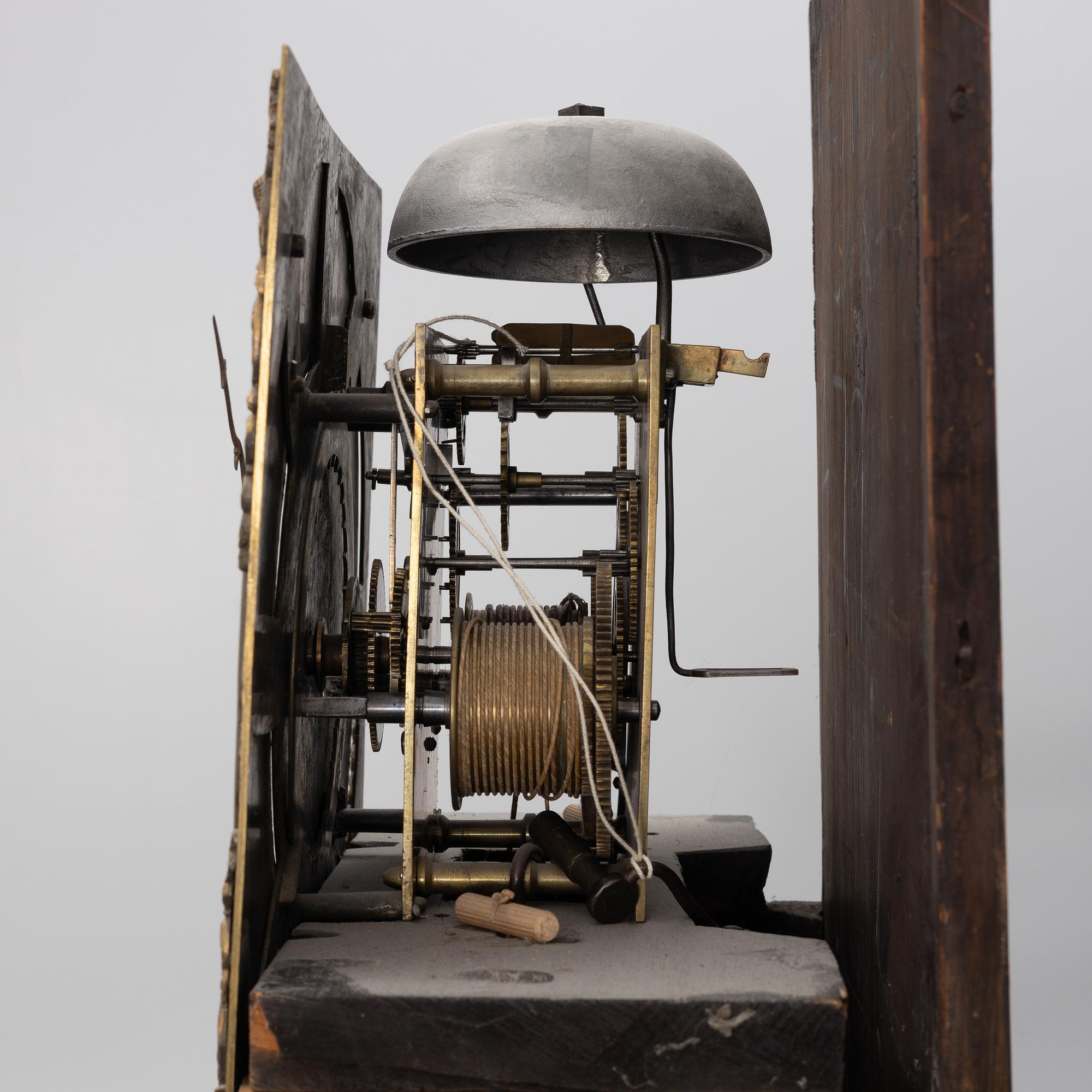 Longcase clock, mid 18th century, by Jonathan Lees, Bury, (c. 1730-1785).