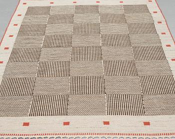 Märta Måås-Fjetterström, Matto, "Korgmattan", flat weave, ca 227-229,5 x 152,5-157 cm, signed AB MMF.