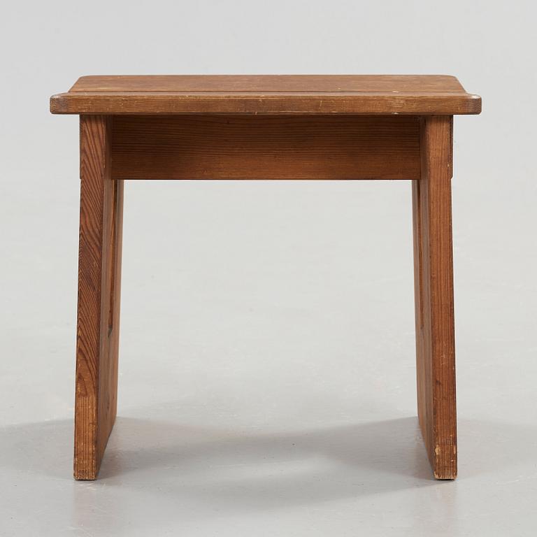 Axel Einar Hjorth, a stained pine stool, Nordiska Kompaniet, 1930's.