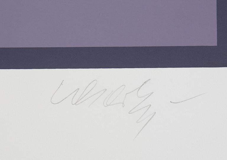 Victor Vasarely, mapp med 5 serigrafier, signerade 99/150.