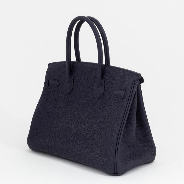 Hermès, a Bleu Nuit Togo leather 'Birkin 30' handbag, 2018.