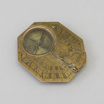 Sundial Compass, France, 18th century.