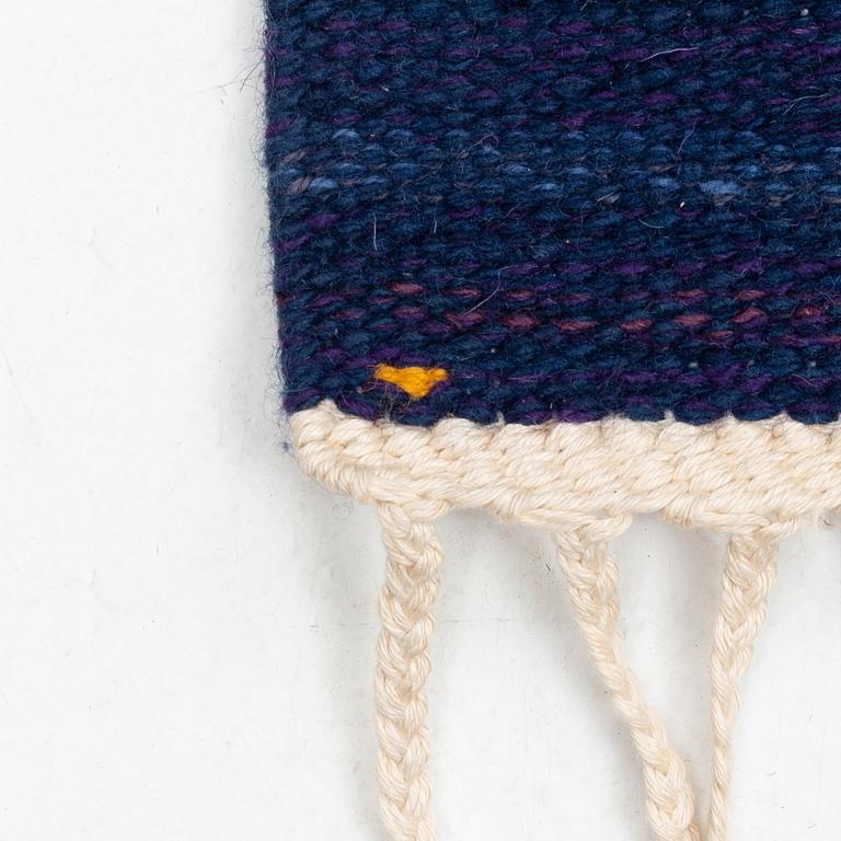 Claesson Koivisto Rune, a carpet, "Forell, Norrskensblå", flat weave, ca 223 x 212 cm, signed AB MMF MC EK OR.