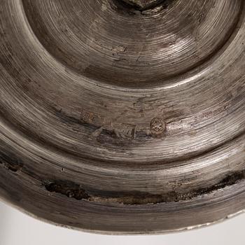 Peter Andreas Möller, Champagnestrutar, 2 st. snarlika, silver och förgyllt silver, S:t Petersburg, 1834 och 1837.