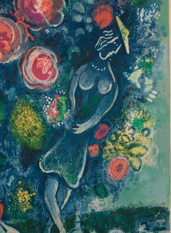 Marc Chagall Efter, "La Baie des Anges au bouquet de roses", ur: "Nice et la Côte d 'Azur".