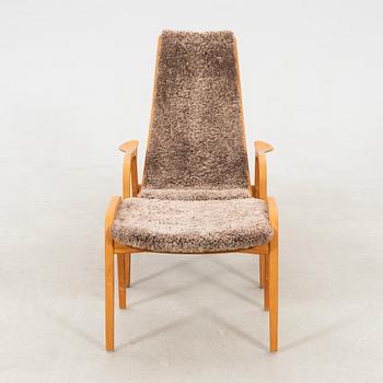 Yngve Ekström, "Lamino" armchair with footstool for Swedese.