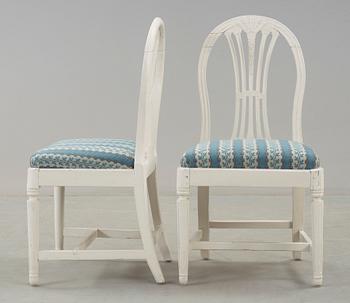STOLAR, ett par, gustavianska, omkring 1800.