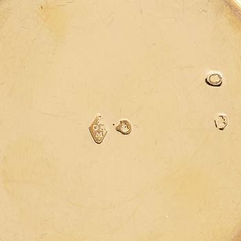 Paradkopp med fat, "The Demidoff cup", guld och emalj, Gabriel-Raoul Morel, Paris, daterad 1824.