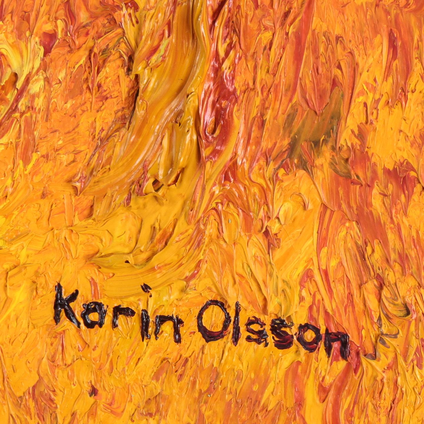 KARIN OLSSON, olja på duk, signerad.