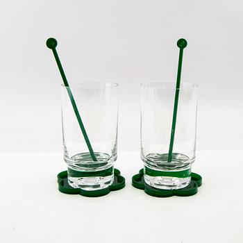 Jan Johansson, 14-piece drink set Orrefors 1970:s.