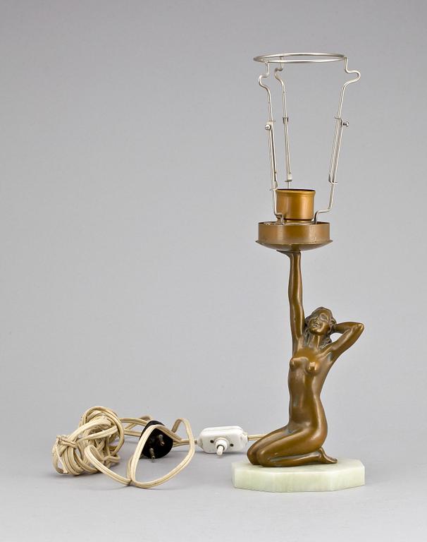 BORDSLAMPA, art deco, 1920/30-tal.