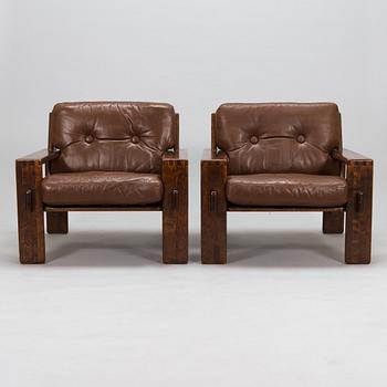Esko Pajamies, a pair of 1970's 'Bonanza' armchairs for Asko, Finland.