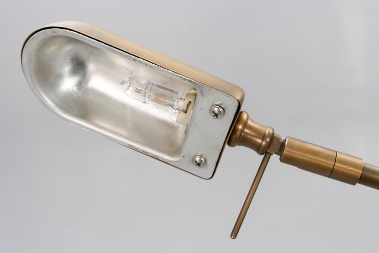 A pair of brass floor lamps 21 st century.