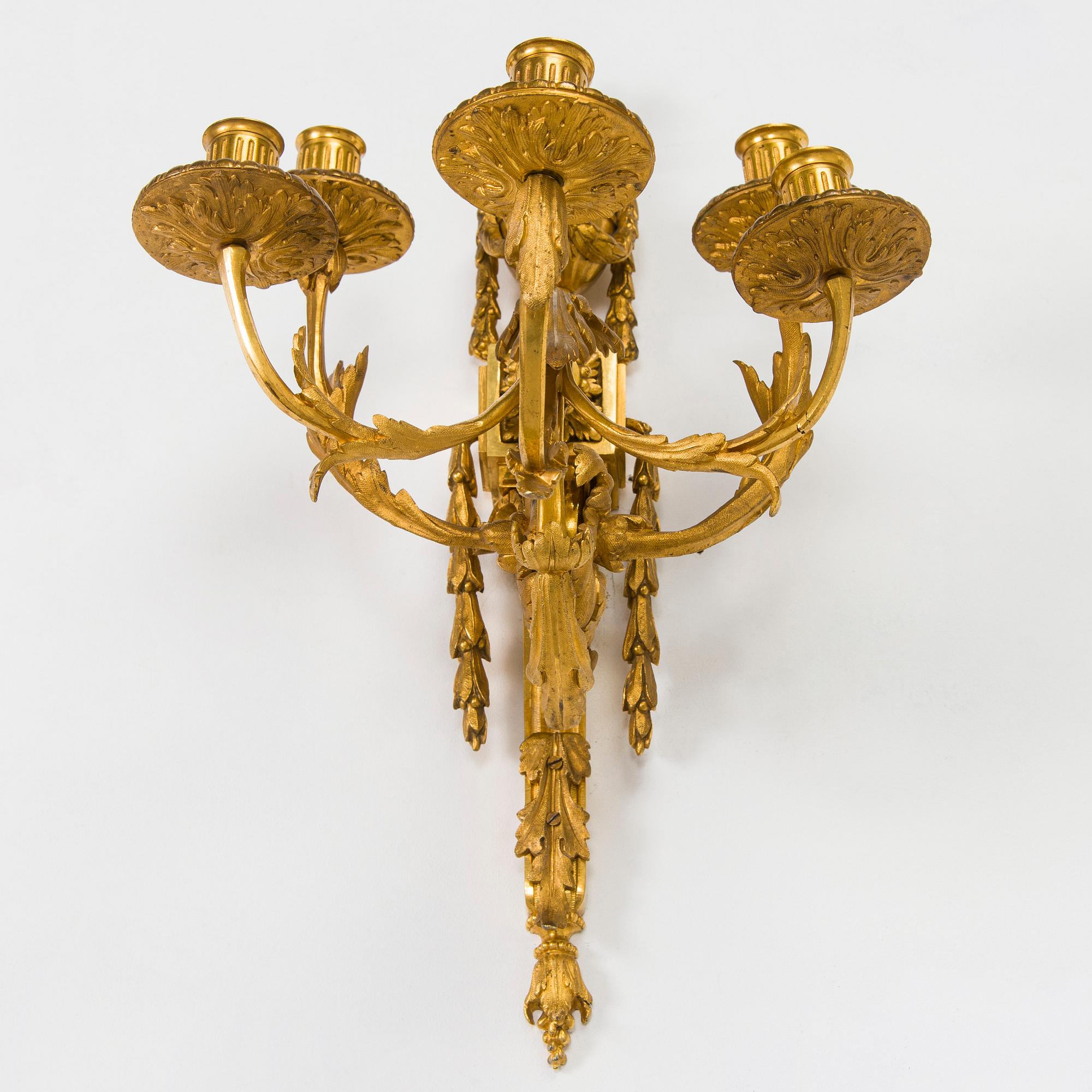 Applique, Louis XVI, kring 1780, sannolikt Paris.