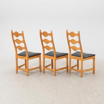 Henry (Henning) Kjaernulf, set of 8 chairs by Nyrup möbelfabrik, Denmark, mid-20th century.