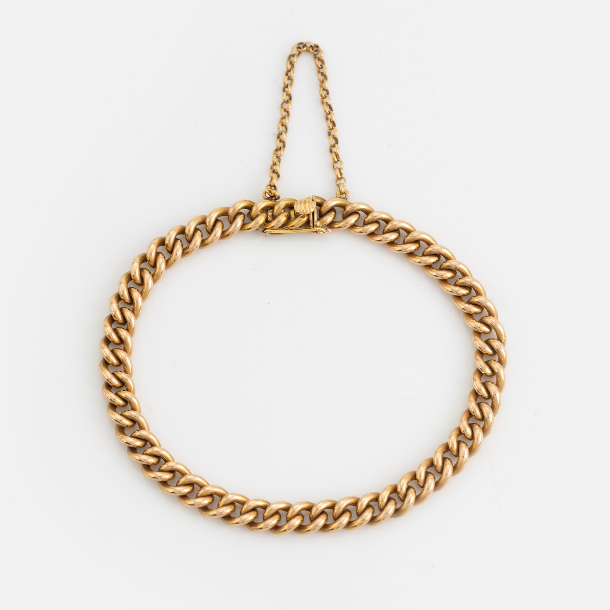 Armband, 18K guld, pansarlänk.
