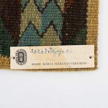 Märta Måås-Fjetterström, a textile, "Täppan", tapestry weave, signed AB MMF.