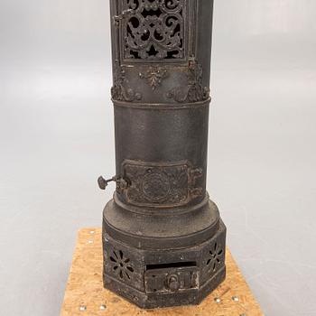 An early 1900s cast iron stove.