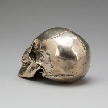 SKULPTUR, försilvrad mässing, sent 1900-tal.
