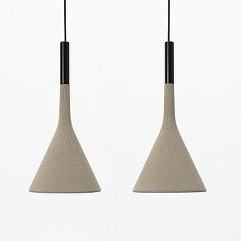 A pair of "Aplomb" ceiling lights, Foscarini.