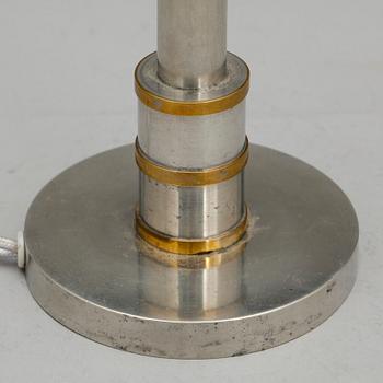 BORDSLAMPA, tenn och mässing, Firma Svenskt Tenn, 1930.