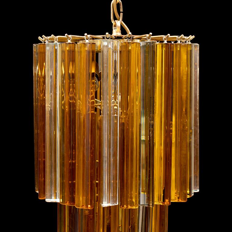 A late 20th cenutry glass ceiling light from Venini.