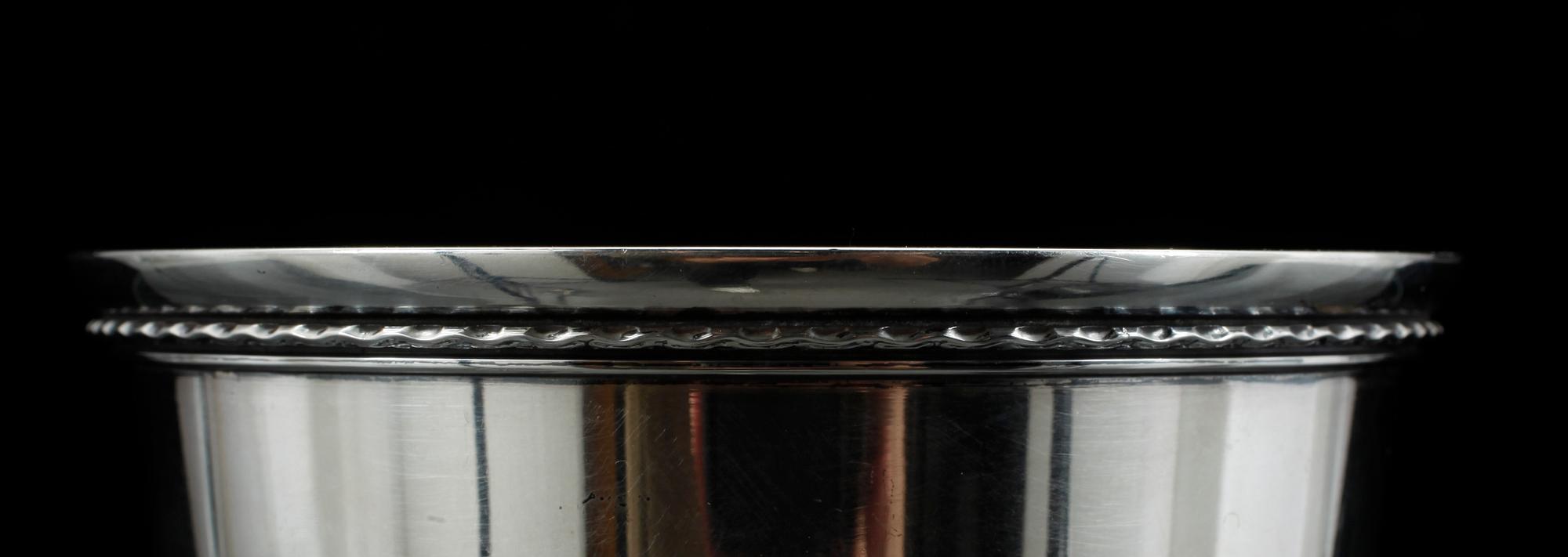 BÄGARE, silver, Sven Arne Gillgren, GAB, Stockholm 1965. Vikt ca 260 gram.
