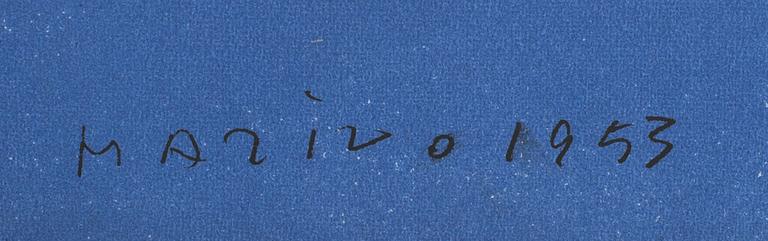 MARINO MARINI, originalfärglitografi, ur XX:e siècle, tryckt hos Mourlot 1955, signerad i trycket.