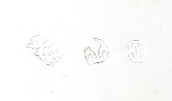 DOSA, silver, sannolikt Dijon, Frankrike, 1700-tal. Vikt ca 154 g.