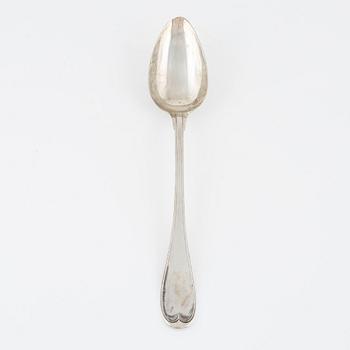 Pehr Zethelius, a silver serving spoon,  Stockholm, 1803.