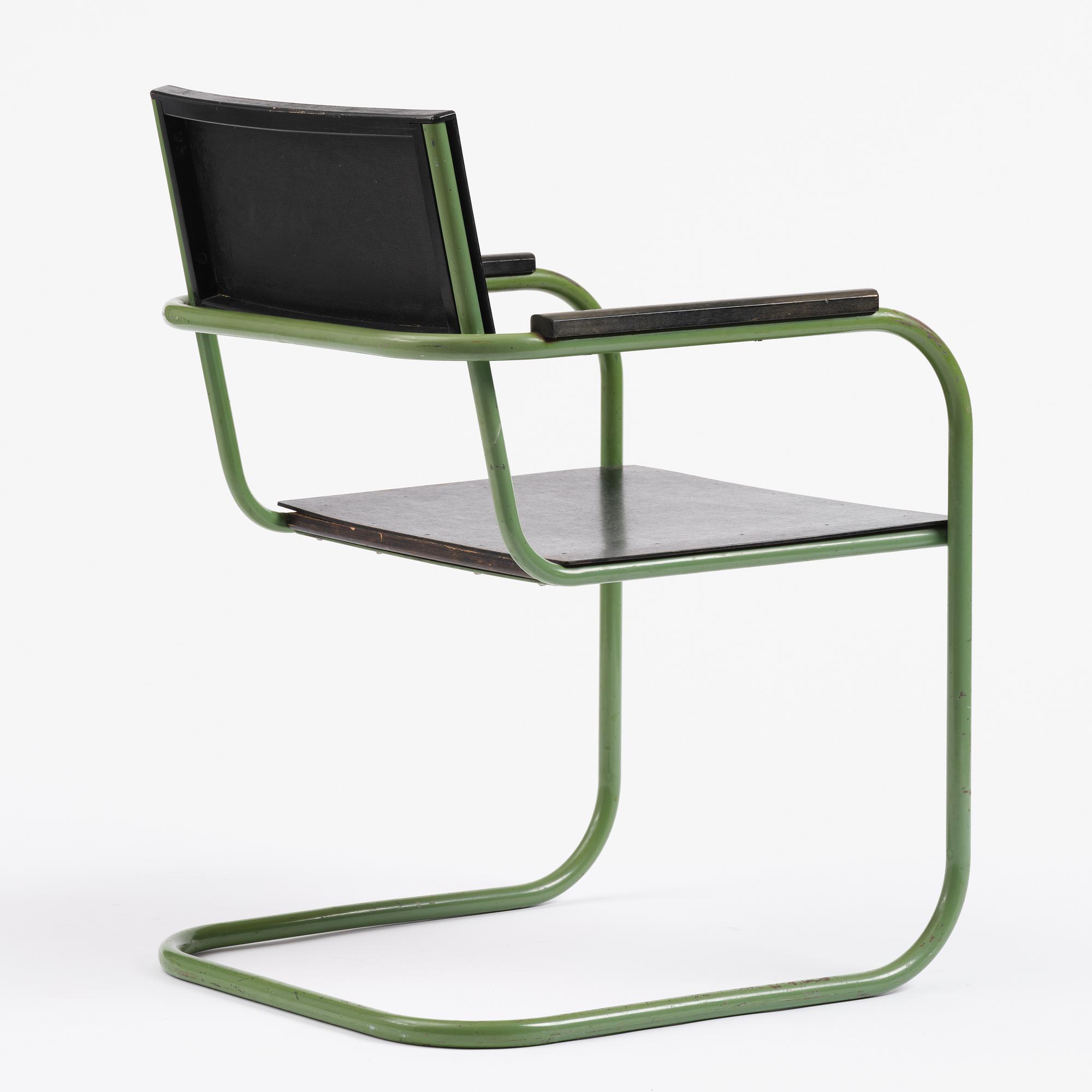 Bröderna Sandbergs Jernmöbelfabrik, armchair, Sandviken, 1930s-40s.