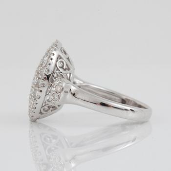 A diamond, circa 2.17 cts, ring.