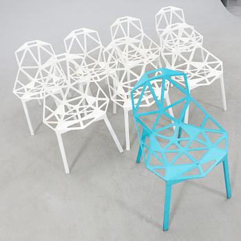 Konstantin Grcic chairs, 8 pcs "Chair one" for Magis, 21st century.