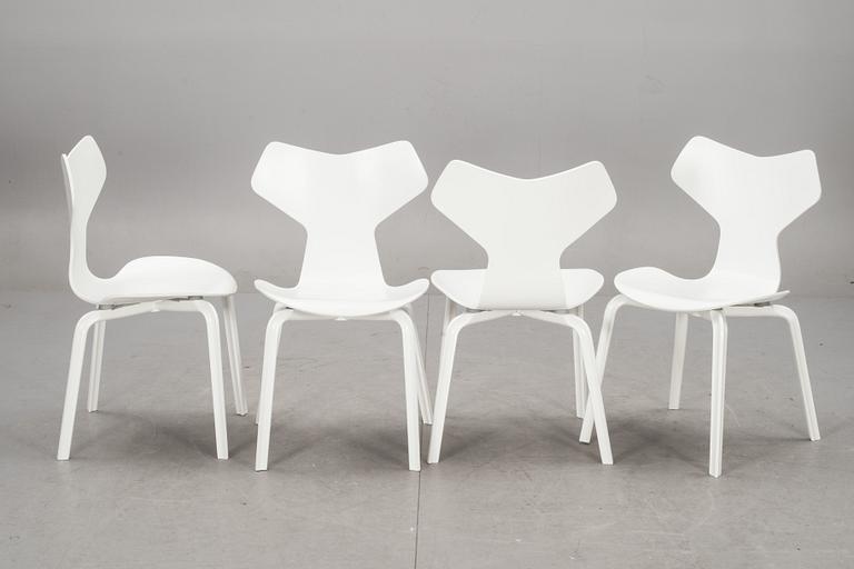 STOLAR, 4 st, "Grand Prix", Arne Jacobsen, Fritz Hansen, Danmark.