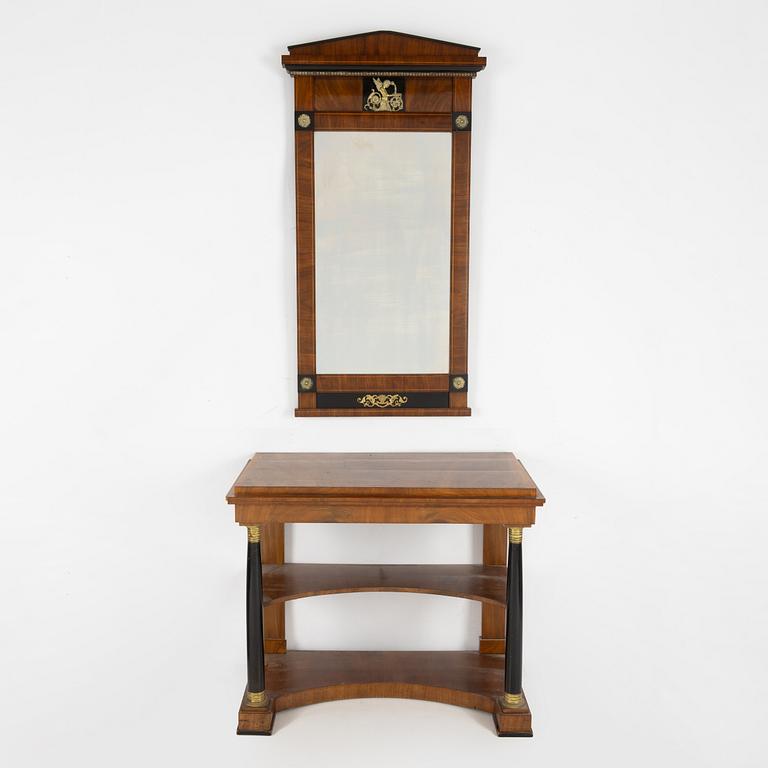 Spegel med konsolbord, Karl-Johan, 1800-talets mitt.
