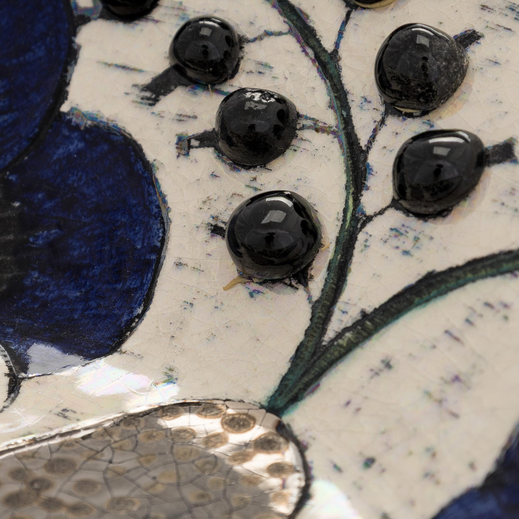 Birger Kaipiainen, dekorationsfat, stengods signerad Kaipiainen.