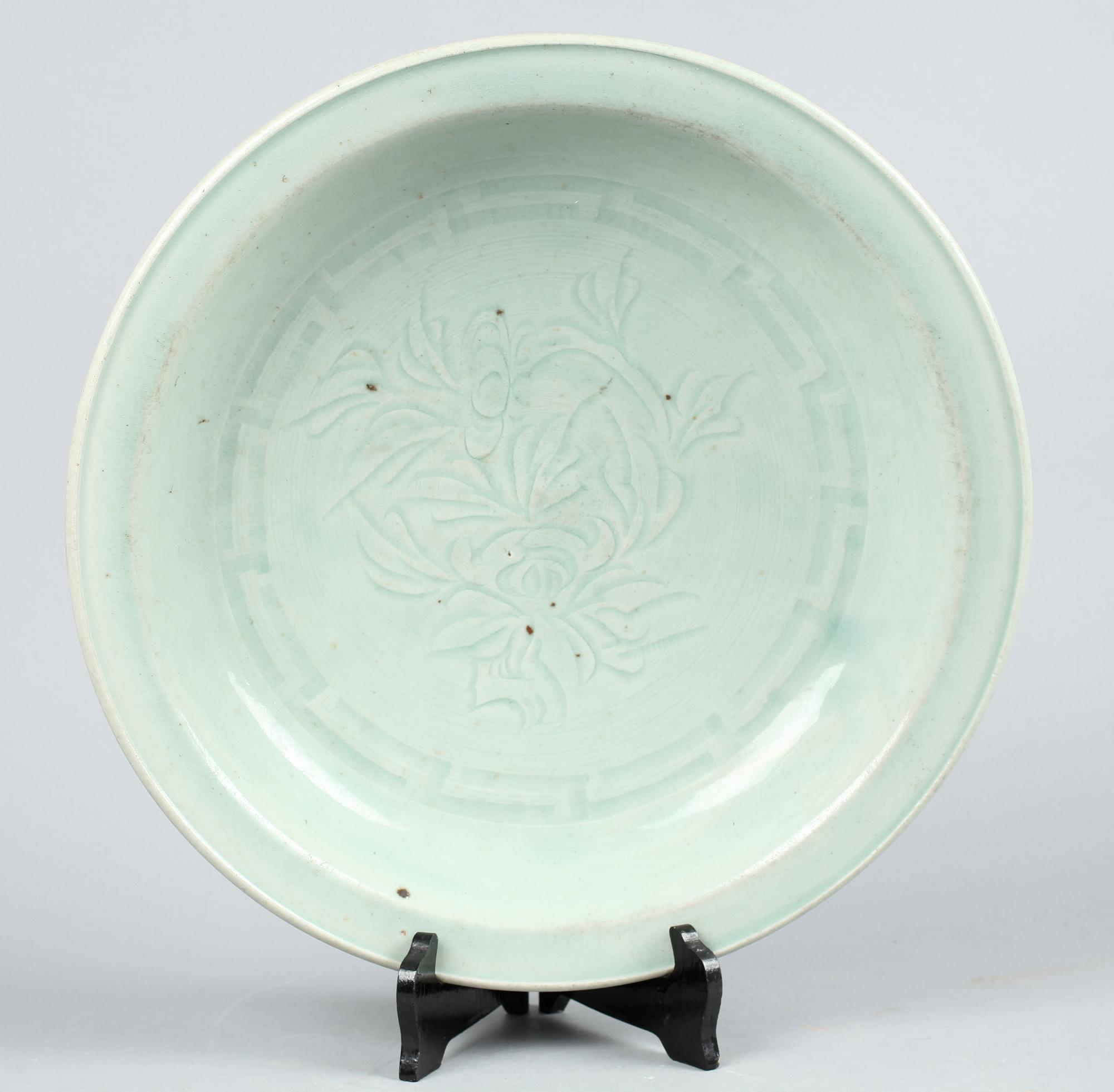 SKÅL, stengods, Kina, Mingstil, 1800/1900-tal.