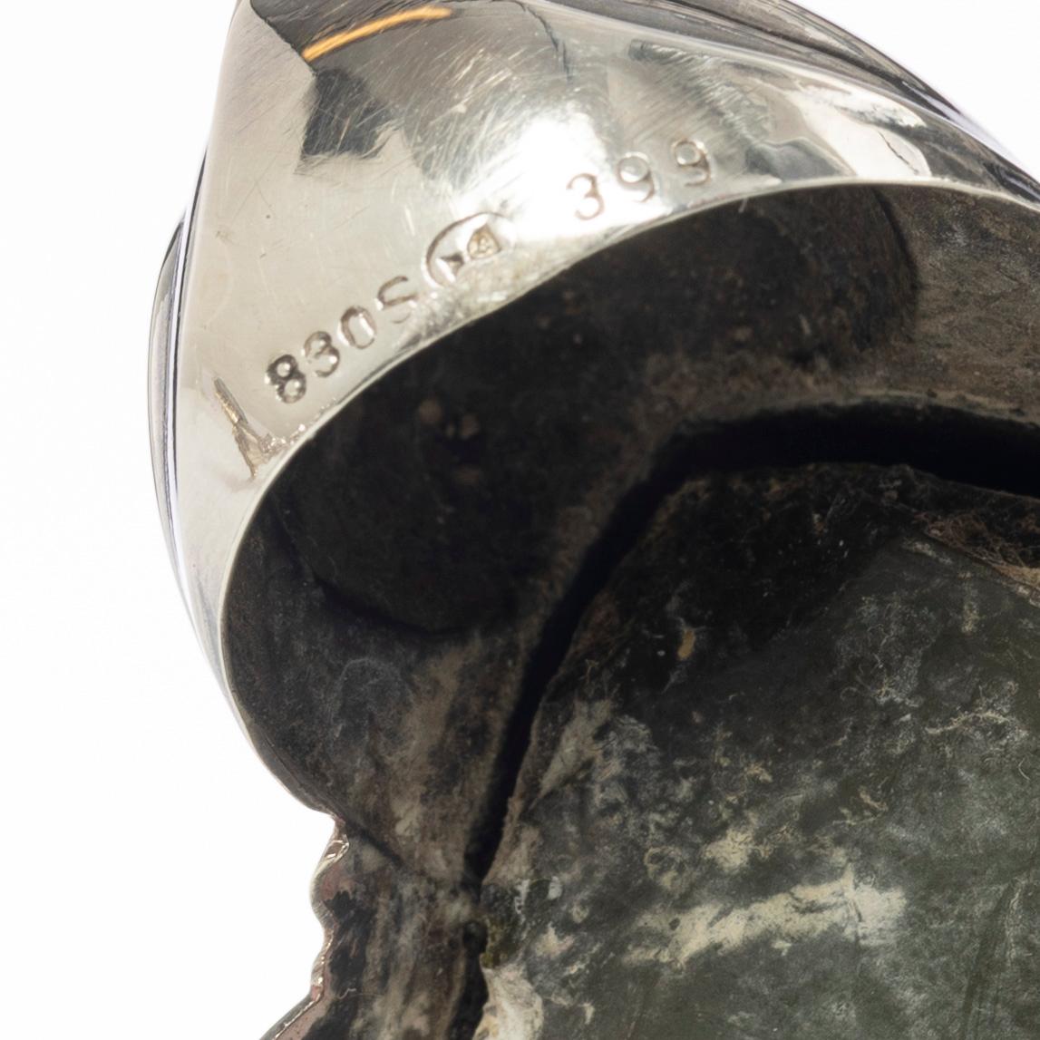 A pair of Norwegian silver candlesticks, mark of Th Marthinsen, Tönsberg,  mid-20th century.