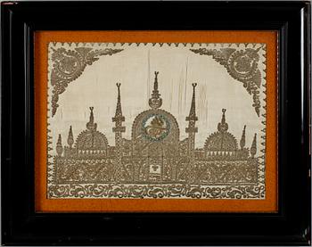 BRODERI, orientaliskt, 1900-talets första hälft.