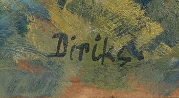 Karl Edvard Diriks, oil on paper-panel, signed.