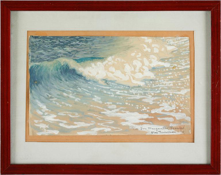 OLOF THUNMAN, akvarell med täckvitt, sign o dat -06.