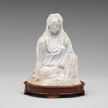 616. FIGURIN, bergkristall. Qing dynastin.