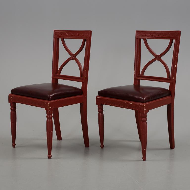 STOLAR, ett par, sengustavianska, 1800-talets första kvartal.